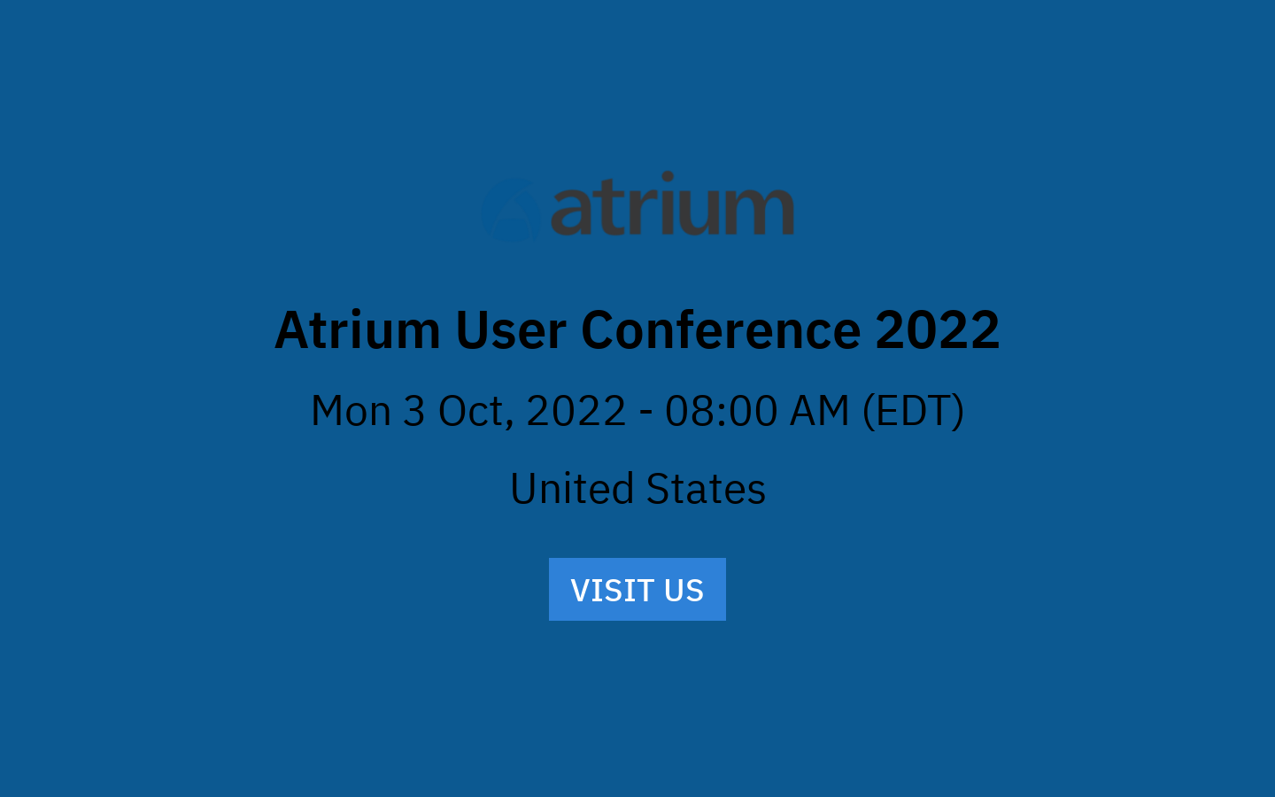 Atrium User Conference 2022